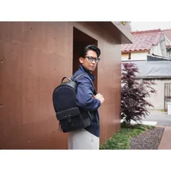 GRAMS(28) รุ่น 151 Stealth Backpack - กระเป๋าเป้สะพายหลัง - สี Suede Black/Navy 18 GRAMS(28) รุ่น 151 Stealth Backpack - กระเป๋าเป้สะพายหลัง - สี Suede Black/Navy