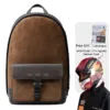 GRAMS(28) X MV Agusta รุ่น 151 Stealth Backpack - กระเป๋าเป้ - สี Dark Brown Pebbled