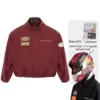 GRAMS(28) X MV Agusta รุ่น Racing Jacket (M)- เสื้อแจ็คเก็ต - สี Burgundy