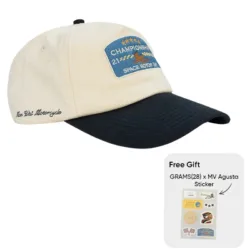 GRAMS(28) X MV Agusta รุ่น Racing Cap - หมวกแก๊ป - สี Dark Navy / Ivory