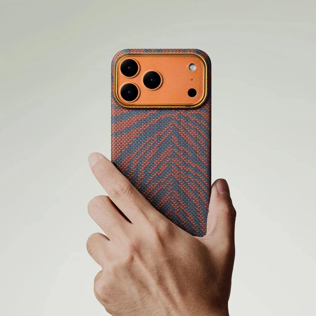 Pitaka รุ่น Breath of Veins Edge Case - เคส iPhone 17 Pro Max - สี Burning Orange 9 Pitaka รุ่น Breath of Veins Edge Case - เคส iPhone 17 Pro Max - สี Burning Orange - Image 9