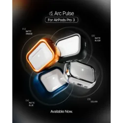 Arc รุ่น Pulse – เคส AirPods Pro 3 – สี Matte Blue 7 Arc รุ่น Pulse – เคส AirPods Pro 3 – สี Matte Blue