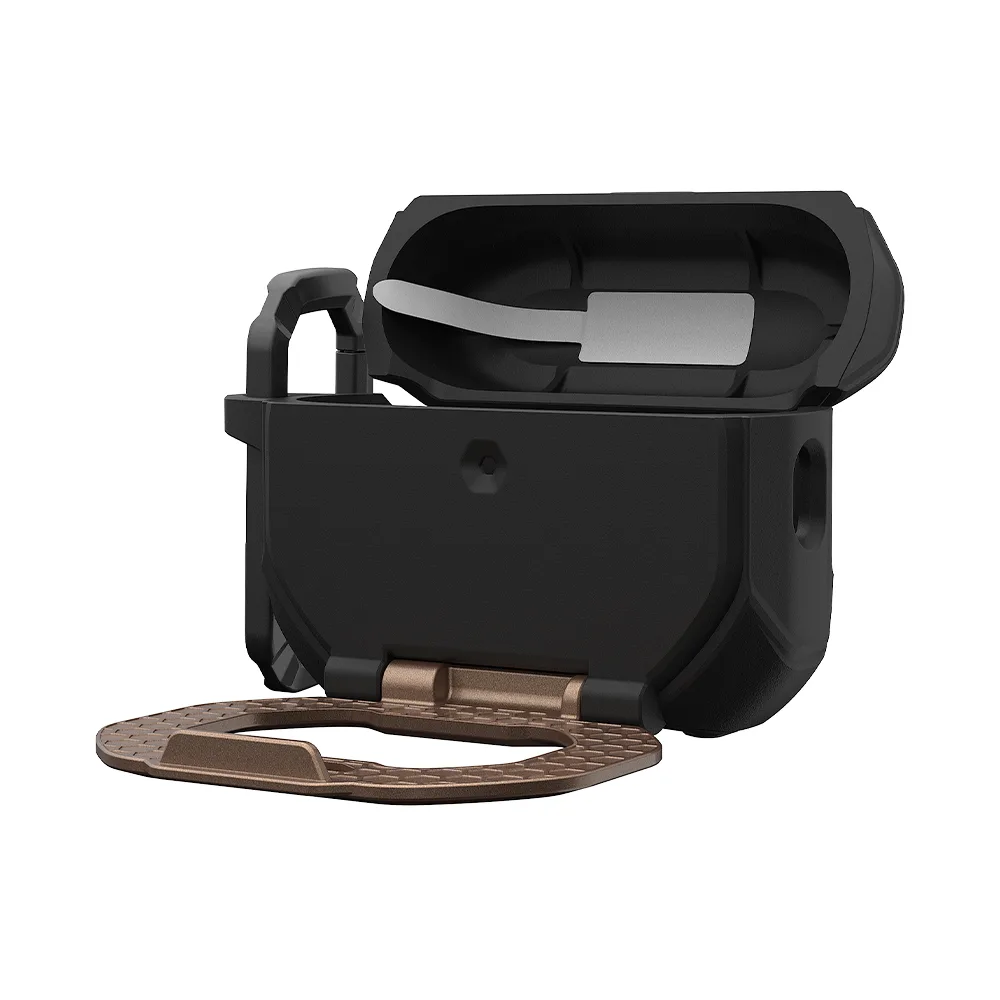 UAG รุ่น Monarch - เคส AirPods Pro 3 - สี Black/Aged Bronze 4 UAG รุ่น Monarch - เคส AirPods Pro 3 - สี Black/Aged Bronze - Image 4