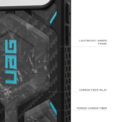 [Pre-Order] UAG รุ่น Monarch Pro - เคส iPhone 17 Pro Max – สี Forged Carbon Fiber/Blue (Limited Edition)