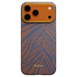 Pitaka รุ่น Breath of Veins Edge Case - เคส iPhone 17 Pro Max - สี Burning Orange