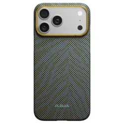 Pitaka รุ่น Breath of Veins Edge Case - เคส iPhone 17 Pro Max - สี Dive Green