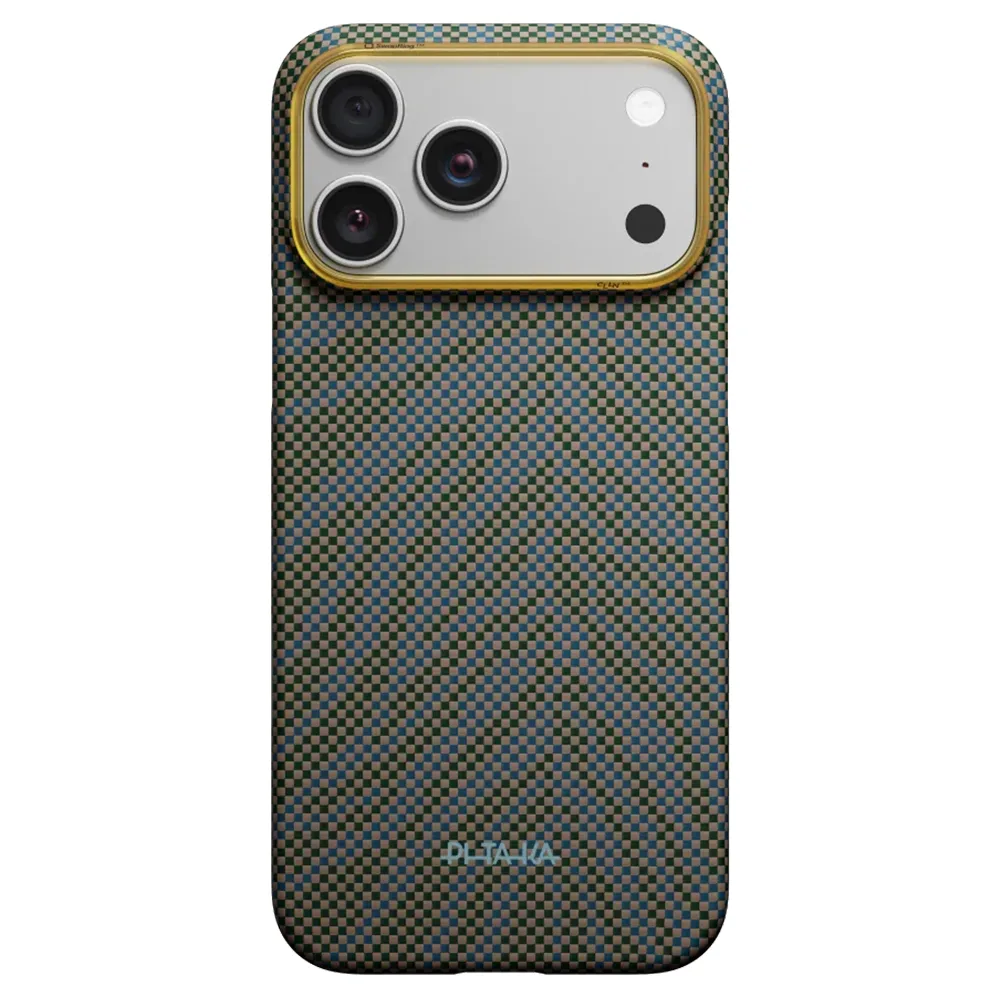 Pitaka รุ่น Breath of Veins Edge Case - เคส iPhone 17 Pro Max - สี Dive Green 1 Pitaka รุ่น Breath of Veins Edge Case - เคส iPhone 17 Pro Max - สี Dive Green