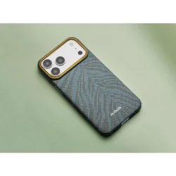 Pitaka รุ่น Breath of Veins Edge Case - เคส iPhone 17 Pro Max - สี Dive Green 17 Pitaka รุ่น Breath of Veins Edge Case - เคส iPhone 17 Pro Max - สี Dive Green