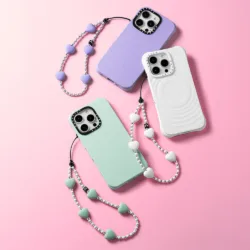 Casetify รุ่น Heart Phone Charm - สายคล้องข้อมือ - ลาย Mint Heart