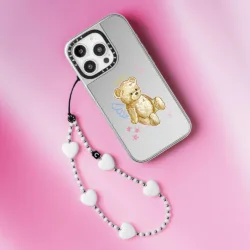Casetify รุ่น Heart Phone Charm - สายคล้องข้อมือ - ลาย Mint Heart