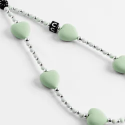 Casetify รุ่น Heart Phone Charm - สายคล้องข้อมือ - ลาย Mint Heart