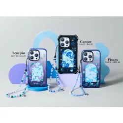 Casetify รุ่น Horoscope Phone Charm - สายคล้องข้อมือ - ลาย Scorpio