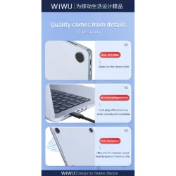 WiWU รุ่น Crystal Shield - เคส MacBook Neo 13" (A18/2026) - สี Clear 22 WiWU รุ่น Crystal Shield - เคส MacBook Neo 13" (A18/2026) - สี Clear