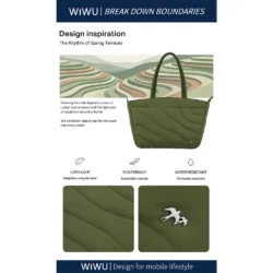 WiWU รุ่น Terrace Tote - กระเป๋าถือ ขนาด 14" - สี Light Grey 23 WiWU รุ่น Terrace Tote - กระเป๋าถือ ขนาด 14" - สี Light Grey