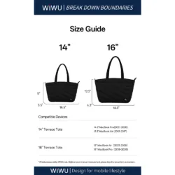 WiWU รุ่น Terrace Tote - กระเป๋าถือ ขนาด 14" - สี Light Grey 30 WiWU รุ่น Terrace Tote - กระเป๋าถือ ขนาด 14" - สี Light Grey