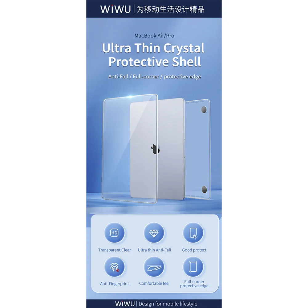 WiWU รุ่น Crystal Shield - เคส MacBook Neo 13" (A18/2026) - สี Clear 8 WiWU รุ่น Crystal Shield - เคส MacBook Neo 13" (A18/2026) - สี Clear - Image 8