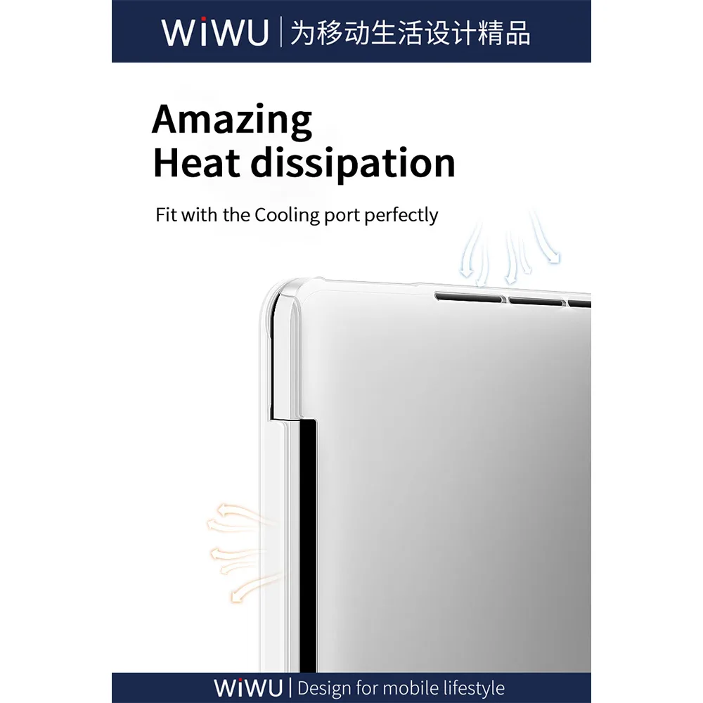 WiWU รุ่น Crystal Shield - เคส MacBook Neo 13" (A18/2026) - สี Clear 4 WiWU รุ่น Crystal Shield - เคส MacBook Neo 13" (A18/2026) - สี Clear - Image 4