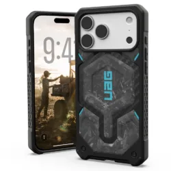 [Pre-Order] UAG รุ่น Monarch Pro - เคส iPhone 17 Pro Max – สี Forged Carbon Fiber/Blue (Limited Edition)