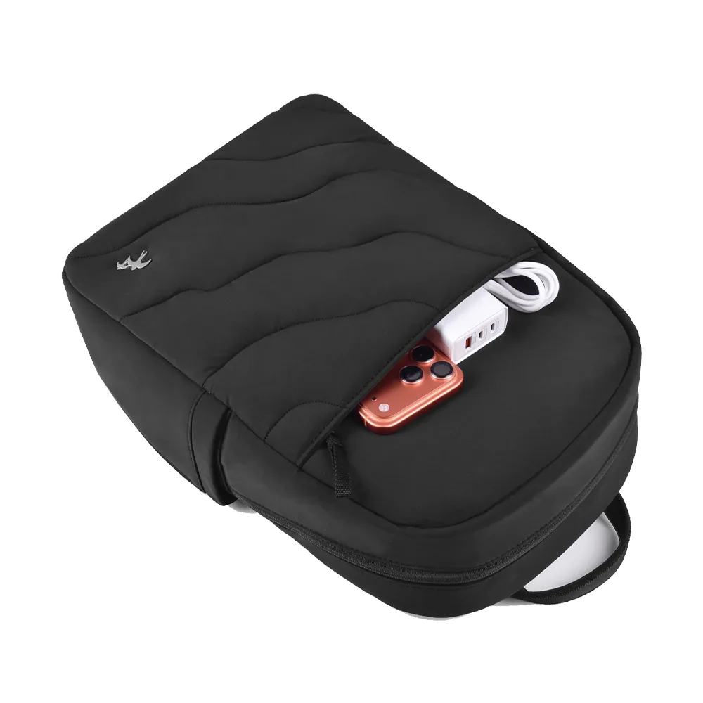 WiWU รุ่น Terrace Backpack - กระเป๋าเป้สะพายหลัง - สี Black 5 WiWU รุ่น Terrace Backpack - กระเป๋าเป้สะพายหลัง - สี Black - Image 5