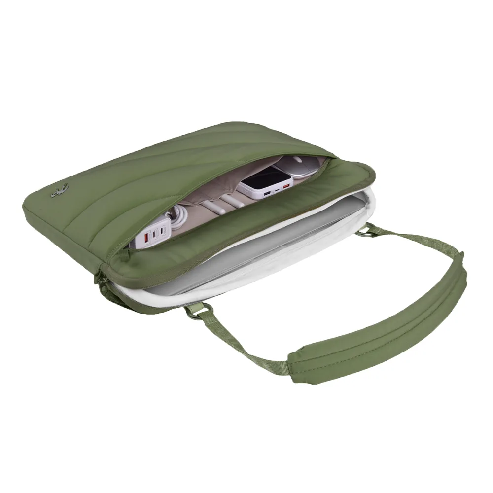 WiWU รุ่น Terrace Sleeve - ซองใส่ Laptop 14" - สี Army Green 4 WiWU รุ่น Terrace Sleeve - ซองใส่ Laptop 14" - สี Army Green - Image 4
