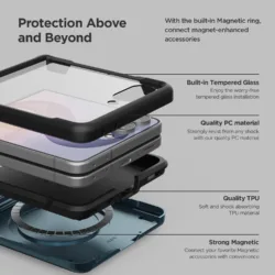 VRS รุ่น Modern - เคส Galaxy Flip 8 - สี Black