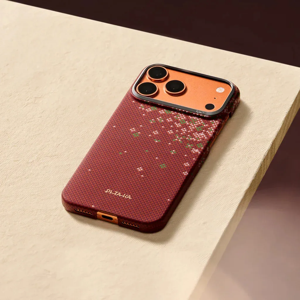Pitaka รุ่น Sakura Hours Edge Case - เคส iPhone 17 Pro Max - สี Daybreak Red 7 Pitaka รุ่น Sakura Hours Edge Case - เคส iPhone 17 Pro Max - สี Daybreak Red - Image 7