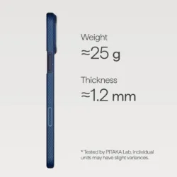 Pitaka รุ่น Sakura Hours Edge Case - เคส iPhone 17 Pro Max - สี Nightfall Blue 10 Pitaka รุ่น Sakura Hours Edge Case - เคส iPhone 17 Pro Max - สี Nightfall Blue