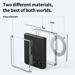 Araree รุ่น Duple 360 M Stand - เคส Galaxy Z Flip 8 - สี Clear 13 Araree รุ่น Duple 360 M Stand - เคส Galaxy Z Flip 8 - สี Clear