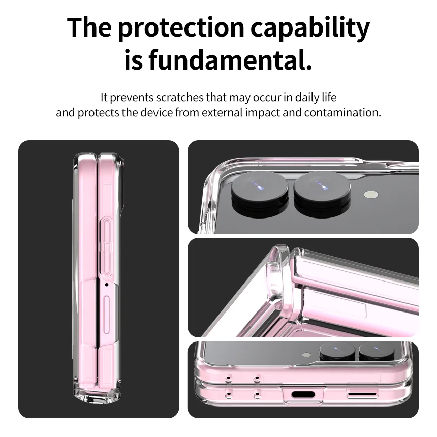 Araree รุ่น Duple 360 M Stand - เคส Galaxy Z Flip 8 - สี Clear 3 Araree รุ่น Duple 360 M Stand - เคส Galaxy Z Flip 8 - สี Clear - Image 3