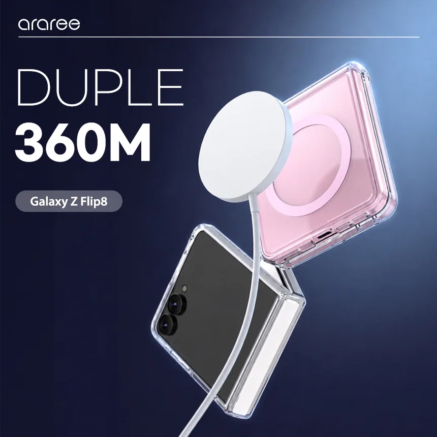 Araree รุ่น Duple 360 M - เคส Galaxy Z Flip 8 - สี Clear/Black 2 Araree รุ่น Duple 360 M - เคส Galaxy Z Flip 8 - สี Clear/Black - Image 2