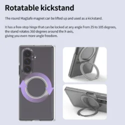 Araree รุ่น Duple 360 M Stand - เคส Galaxy Z Fold 8 Ultra - สี Clear 18 Araree รุ่น Duple 360 M Stand - เคส Galaxy Z Fold 8 Ultra - สี Clear