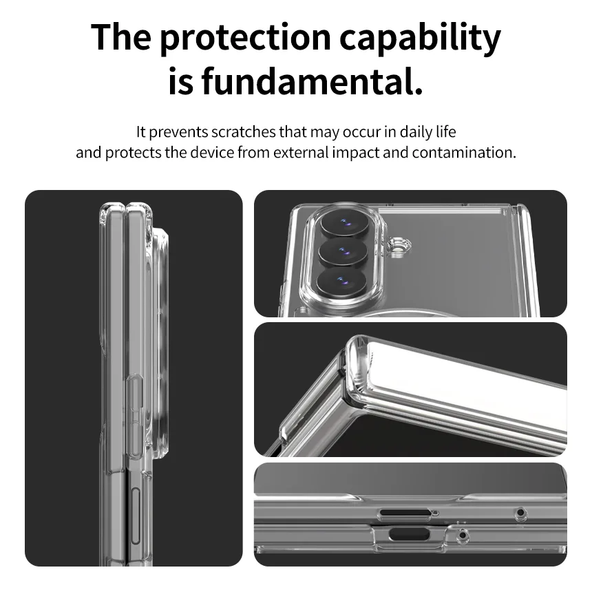 Araree รุ่น Duple 360 M Stand - เคส Galaxy Z Fold 8 Ultra - สี Clear 4 Araree รุ่น Duple 360 M Stand - เคส Galaxy Z Fold 8 Ultra - สี Clear - Image 4
