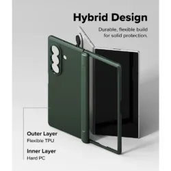 Ringke รุ่น Onyx Flap Magnetic - เคส Galaxy Z Fold 8 Ultra - สี Dark Green