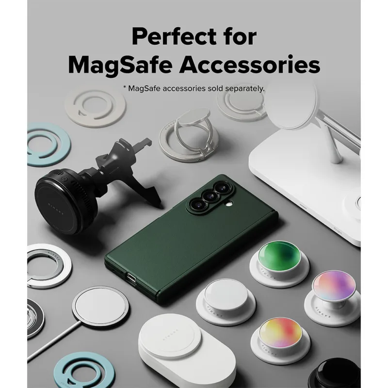Ringke รุ่น Onyx Flap Magnetic - เคส Galaxy Z Fold 8 Ultra - สี Dark Green