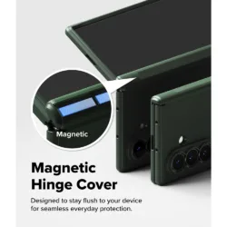 Ringke รุ่น Onyx Flap Magnetic - เคส Galaxy Z Fold 8 Ultra - สี Dark Green