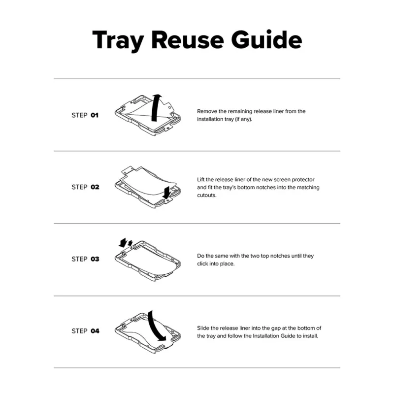 Ringke รุ่น Easy Slide Tempered Glass - ฟิล์มกระจก Galaxy Z Fold 8 (ฟิล์ม2ชิ้น)