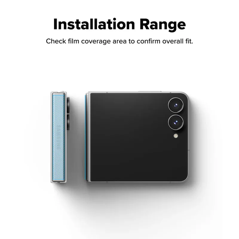 Ringke รุ่น Hinge Dual Easy Film - ฟิล์มกระจก Galaxy Z Flip 8 (ฟิล์ม2ชิ้น)