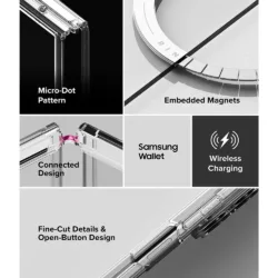 Ringke รุ่น Fusion Magnetic - เคส Galaxy Z Fold 8 Ultra - สี Clear
