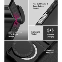 Ringke รุ่น Onyx Flap Magnetic - เคส Galaxy Z Flip 8 - สี Black