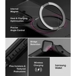 Ringke รุ่น Alles - เคส Galaxy Z Fold 8 Ultra - สี Black
