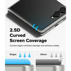 Ringke รุ่น Tempered Glass Pro - ฟิล์มกระจก Galaxy Z Flip 8 (ฟิล์ม2ชิ้น)
