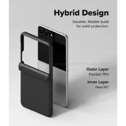 Ringke รุ่น Onyx Flap Magnetic - เคส Galaxy Z Flip 8 - สี Black
