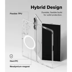 Ringke รุ่น Fusion Magnetic - เคส Galaxy Z Fold 8 Ultra - สี Clear