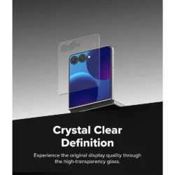 Ringke รุ่น Tempered Glass Pro - ฟิล์มกระจก Galaxy Z Flip 8 (ฟิล์ม2ชิ้น)