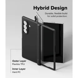 Ringke รุ่น Onyx Flap Magnetic - เคส Galaxy Z Fold 8 Ultra - สี Black