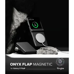 Ringke รุ่น Onyx Flap Magnetic - เคส Galaxy Z Flip 8 - สี Black