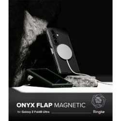 Ringke รุ่น Onyx Flap Magnetic - เคส Galaxy Z Fold 8 Ultra - สี Black