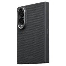 Pitaka รุ่น Edge Case (Aaron Button) - เซ็ตเคสและฟิล์ม Galaxy Z Fold 8 - สี Black/Grey - Image 6