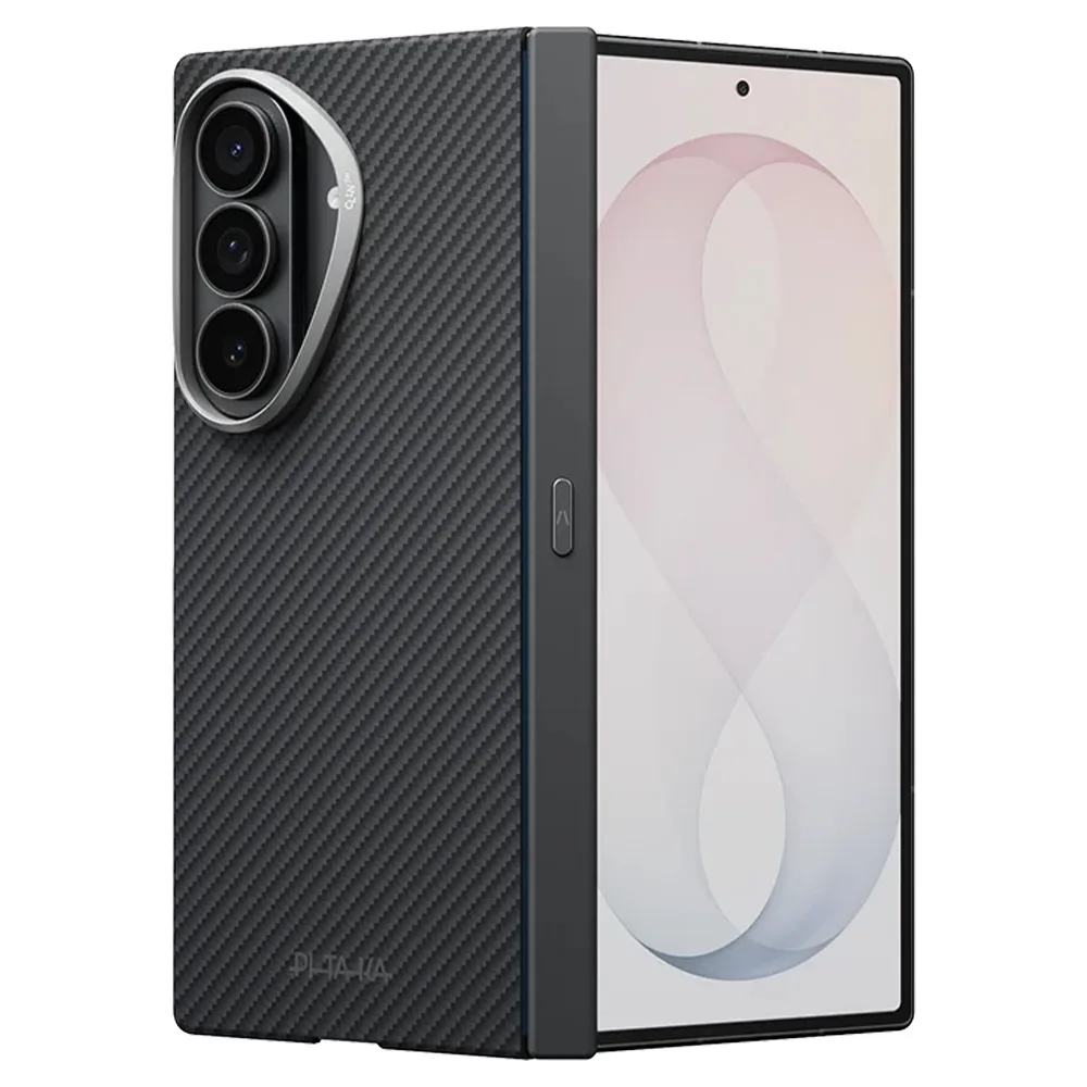 Pitaka รุ่น Edge Case (Aaron Button) & (With Hinge) - เคส Galaxy Z Fold 8 Ultra - สี Black/Grey - Image 5
