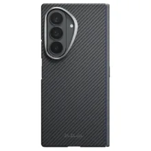 Pitaka รุ่น Edge Case (Aaron Button) - เซ็ตเคสและฟิล์ม Galaxy Z Fold 8 Ultra - สี Black/Grey - Image 5